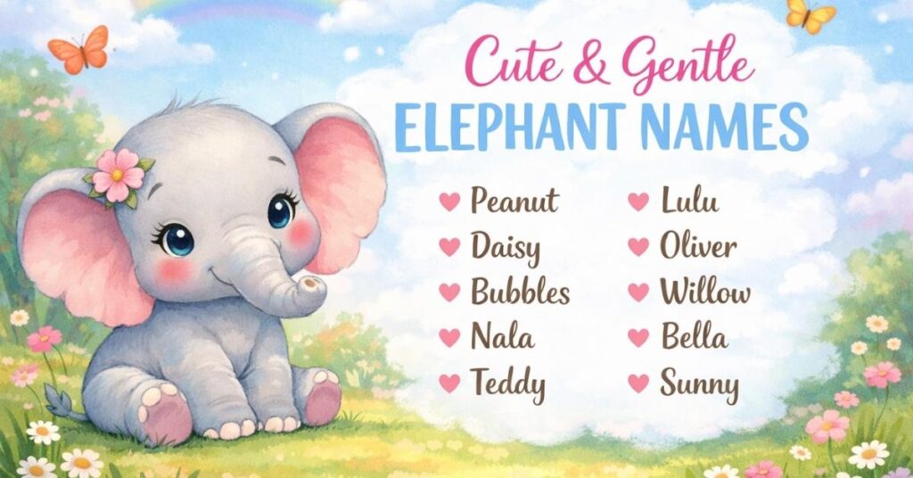 Cute & Gentle Elephant Names