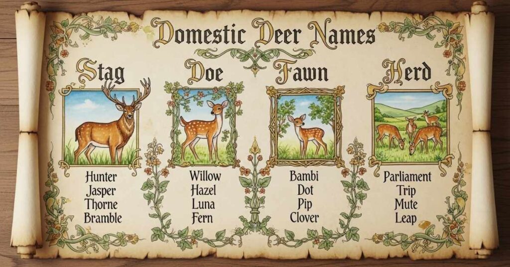 Domestic Deer Names
