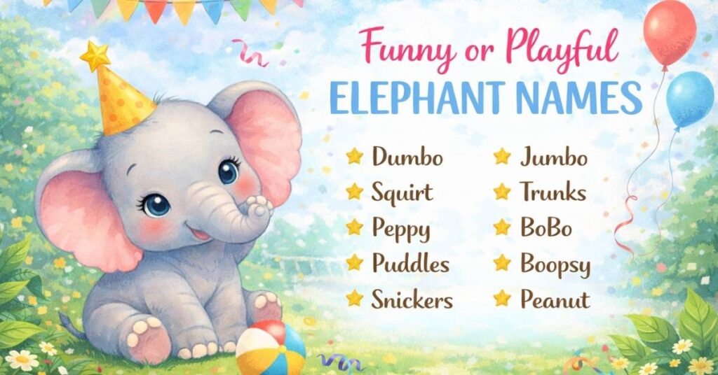 Funny or Playful Elephant Names