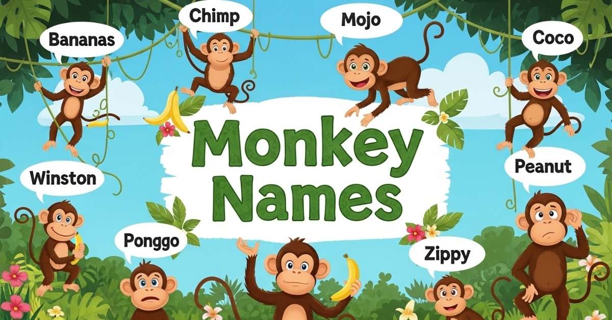 Top 255+ Fun, Unique & Famous Monkey Names 