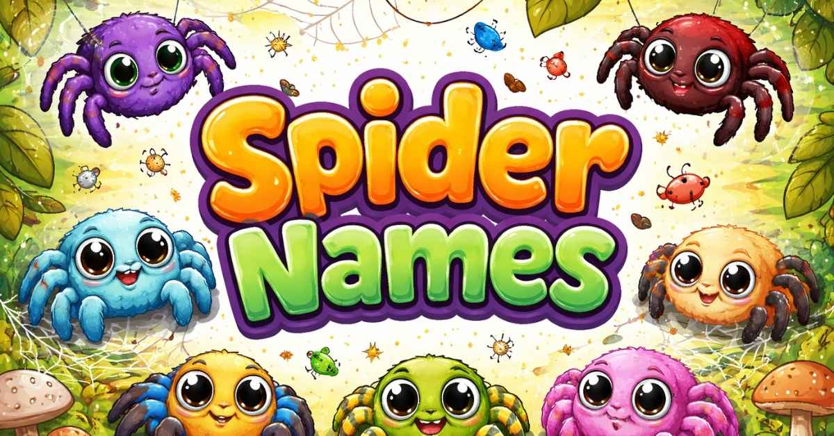 Top 255+ Spider Names: Cute, Funny, Cool & Legendary Ideas